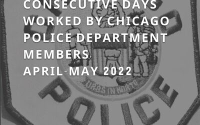 Consecutive Days Worked by Chicago Police Department Members, April to May 2022