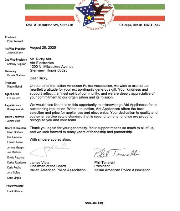 Honoring Rick Abt’s Generous Contribution