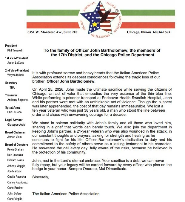 In Memoriam: Officer John Bartholomew