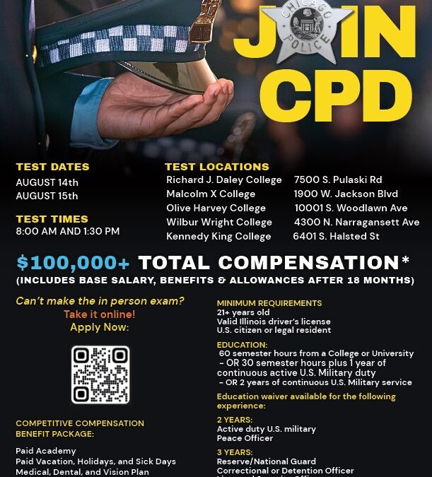 Join the Chicago Police Department: Upcoming Entrance Exam Dates